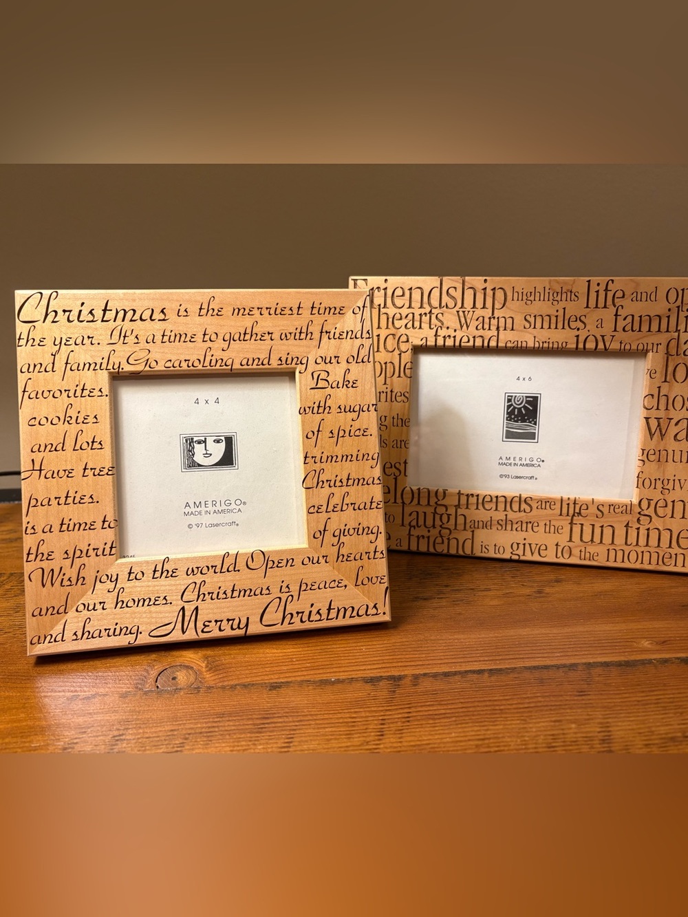 Amerigo laser craft  picture frames